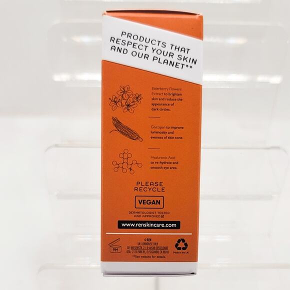 Ren Clean Skincare New Brightening dark circle Radiance eye cream Full size 15ml - Picture 3 of 8